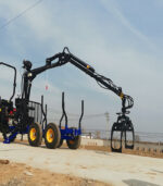 Chalion Log Trailer With Crane