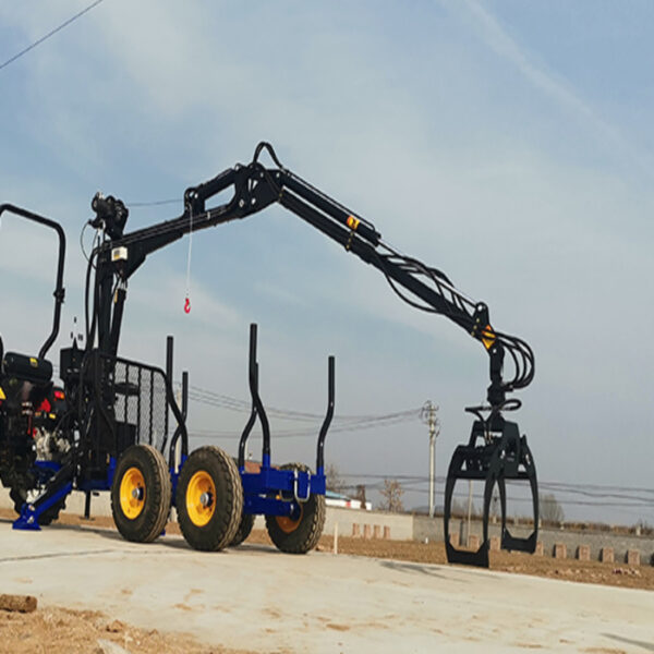 Chalion Log Trailer With Crane